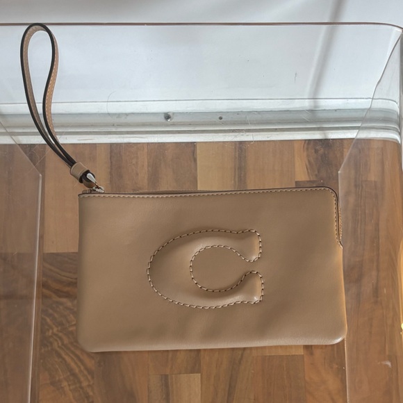 Coach Handbags - Coach | Beige Wristlet